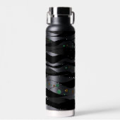 Schwarz/Weiß Trinkflasche (Vorne)