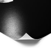 Schwarz-Weiß-Triumph Tr4 Sportwagen Fotodruck (Ecke)