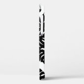 Schwarz-Weiß-Tropen: Silhouette Natur Case-Mate iPhone Hülle (Rückseite / Links)