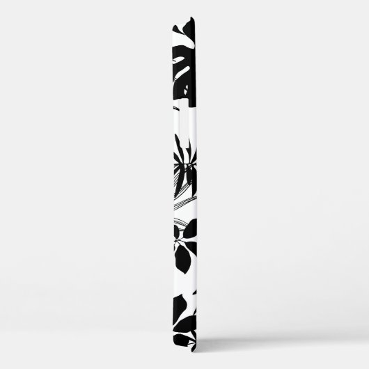 Schwarz-Weiß-Tropen: Silhouette Natur Case-Mate iPhone Hülle (Rückseite / Rechts)