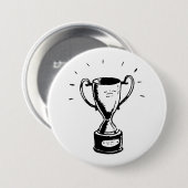 Schwarz-Weiß-Tropfen Button (Vorne & Hinten)