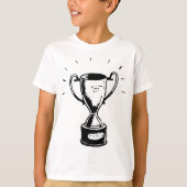 Schwarz-Weiß-Trophäen T-Shirt (Vorderseite)