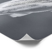 Schwarz-Weiß-tropische Fische Printmedien Kunst Poster (Ecke)