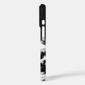 Schwarz-Weiß-Tsunami Case-Mate iPhone Hülle (Rückseite / Links)