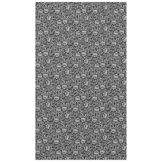 Schwarz-Weiß-Tudor-Gärten Tischdecke (Vorderseite)