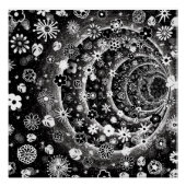 Schwarz-Weiß-Tunneldesign Poster (Vorderseite)