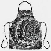 Schwarz-Weiß-Tunneldesign Schürze (Vorderseite)