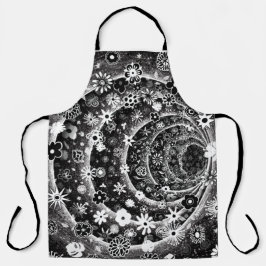 Schwarz-Weiß-Tunneldesign Schürze