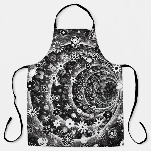 Schwarz-Weiß-Tunneldesign Schürze (Vorderseite)