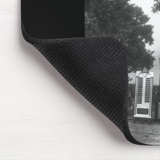 Schwarz-Weiß-Turm Mousepad (Ecke)