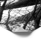 Schwarz-Weiß-Turm Poster (Ecke)