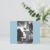 Schwarz-Weiß-Turm Postkarte (Stehend Vorderseite)