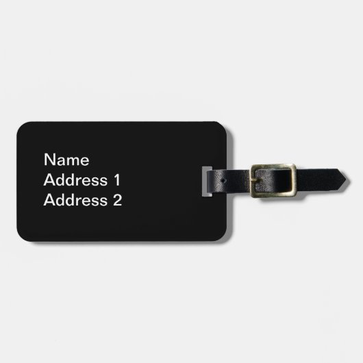 Schwarz-weiß Tuxedo Cat Daisy Blume Rot Gepäckanhänger (Vorderseite horizontal)