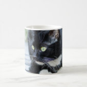 Schwarz-Weiß-Tuxedo-Katze Kaffeetasse (Mittel)