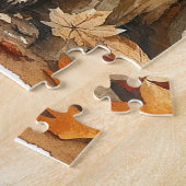 Schwarz-Weiß Tuxedo Katze Traumhaft für Abenteuer Puzzle (Seite)