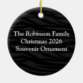 Schwarz/Weiß-Tuxedo Keramik Ornament (Hinten)