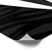 Schwarz/Weiß-Tuxedo Poster (Ecke)