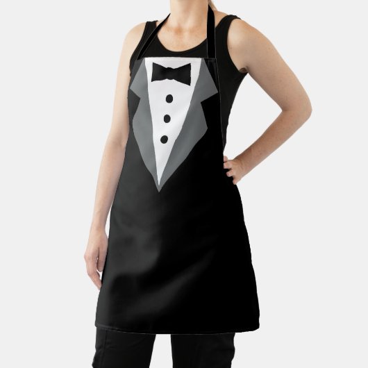 Schwarz-weiß Tuxedo Schürze (InSitu)