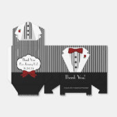 Schwarz-Weiß-Tuxedo-Streifen Geschenkschachtel (Ungefaltet)