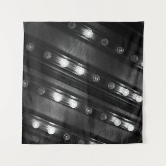 Schwarz-Weiß-Twinkle Wandteppich (Vorderseite (Horizontal))