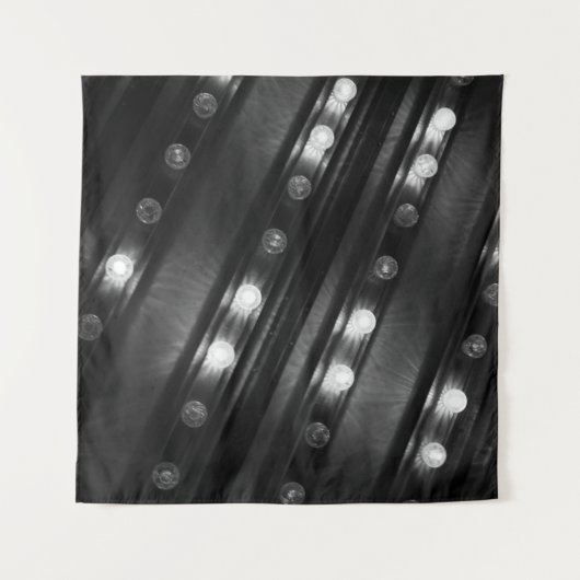 Schwarz-Weiß-Twinkle Wandteppich (Vorderseite)