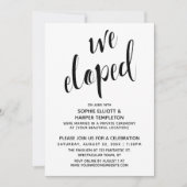 Schwarz & Weiß - Typografie-Feier Einladung (Vorderseite)