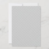 Schwarz & Weiß - Typografie-Feier Einladung (Rückseite)