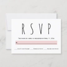 Schwarz-Weiß-Typografie-Hochzeit RSVP