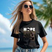 Schwarz-Weiß-Typografie HOPE-T - Shirt