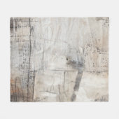 Schwarz-weiß u. Bronze Fleecedecke (Vorderseite (Horizontal))