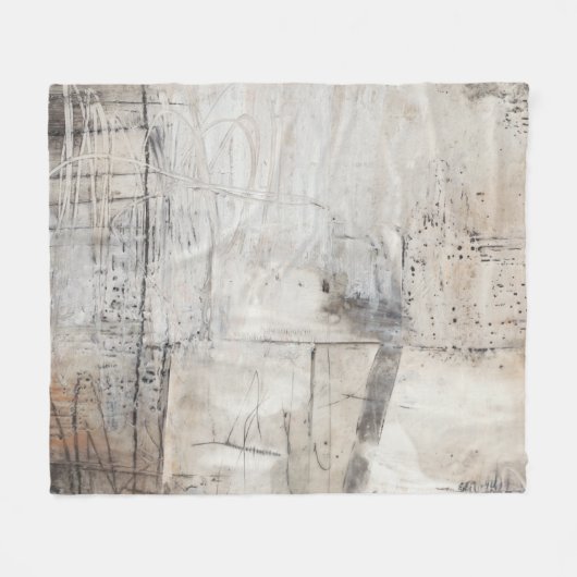 Schwarz-weiß u. Bronze Fleecedecke (Vorderseite (Horizontal))