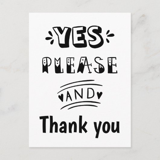 Schwarz-Weiß-UAWG Generic Postkarte (Vorderseite)