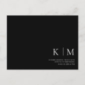 Schwarz-Weiß-UAWG-Hochzeit- Postkarte (Vorderseite)