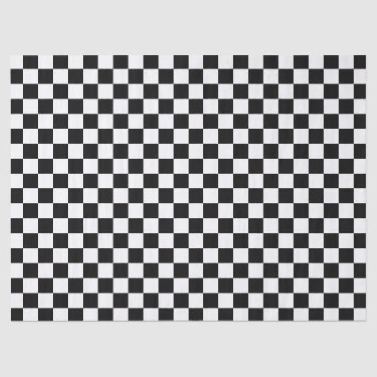 Schwarz/Weiß überprüft Seidenpapier (Vorderseite)