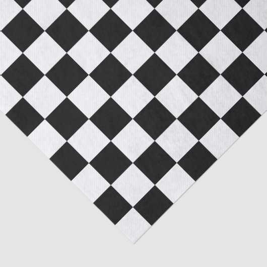 Schwarz/Weiß überprüft Seidenpapier (Detail)