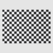 Schwarz/Weiß überprüft Seidenpapier (Vorderseite)