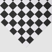 Schwarz/Weiß überprüft Seidenpapier (Ausschnitt)