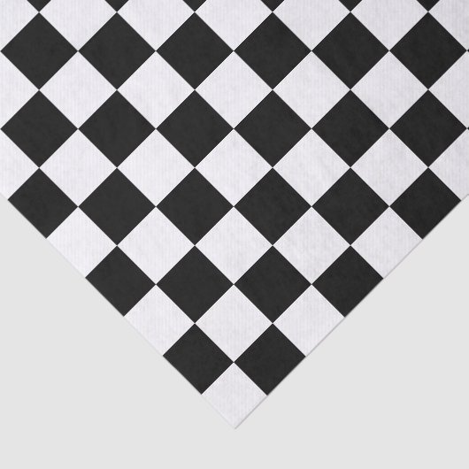 Schwarz/Weiß überprüft Seidenpapier (Ausschnitt)