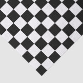 Schwarz/Weiß überprüft Seidenpapier (Ausschnitt)