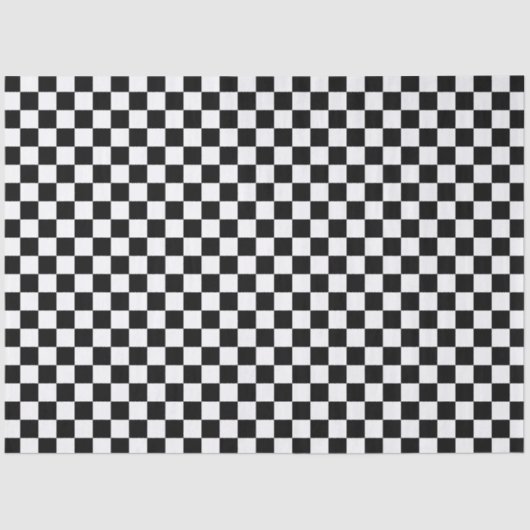 Schwarz/Weiß überprüft Seidenpapier (Vorderseite)