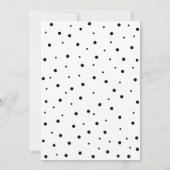 Schwarz/Weiß | Überraschen Erwachsenen Geburtstags Einladung (Rückseite)