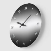 Schwarz-Weiß-Uhr Große Wanduhr (Winkel)