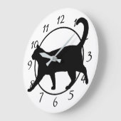 Schwarz-Weiß-Uhr Große Wanduhr (Winkel)