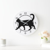 Schwarz-Weiß-Uhr Große Wanduhr (Zuhause)