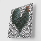 Schwarz-Weiß-Uhr Quadratische Wanduhr (Winkel)