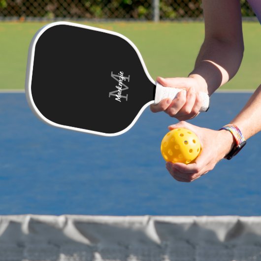 Schwarz-Weiß-umgekehrte Farben auf jeder Seite Pickleball Schläger (InSitu)