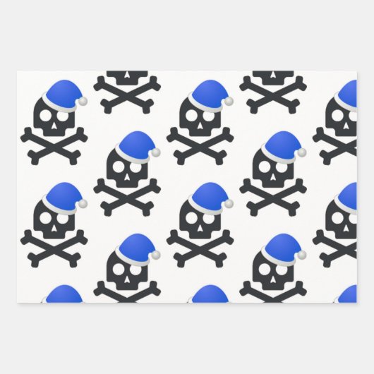 Schwarz-Weiß-Umhüllungspapier Geschenkpapier Set (Vorderseite 2)