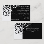 Schwarz-Weiß-Umkehrkarten für Geschäftskarten Visitenkarte (Vorne/Hinten)