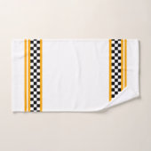 Schwarz-weiß und gelb badhandtuch set (Handtuch)