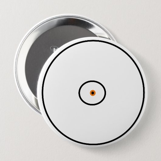 Schwarz-weiß und gelb button (Vorne & Hinten)